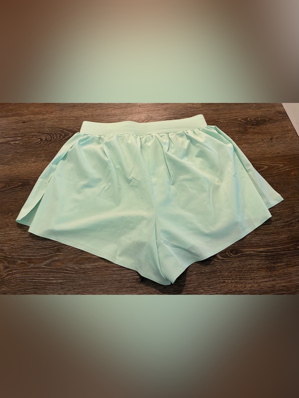 Spalding Mint High-Waist Athletic Shorts